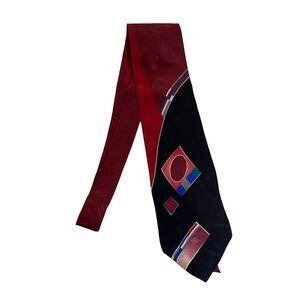 #7462 Louis Feraud Men's multi-color silk necktie